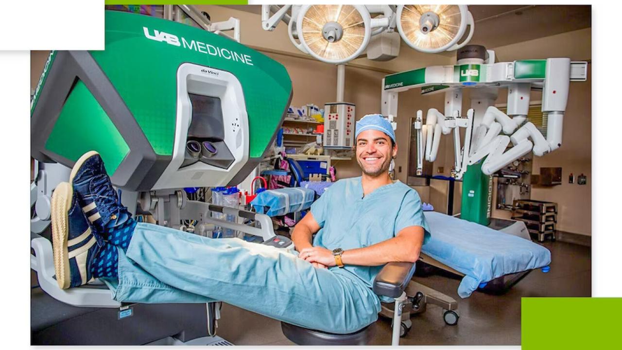 Dr. Jeffrey Nix with feet up in a medical setting