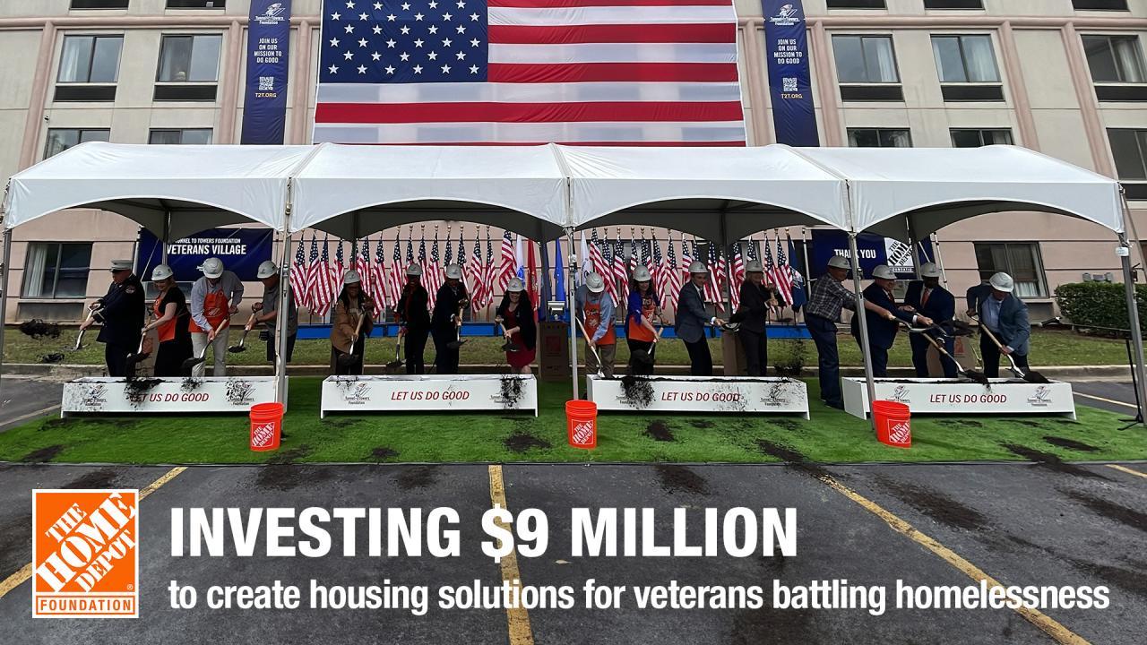 Investing $9 Million to create housing solutions for veterans battling homelessness.